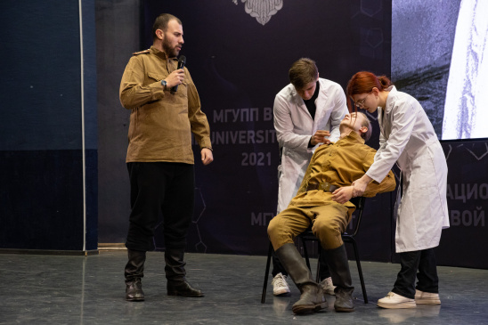 В РОСБИОТЕХ состоялся спектакль на военную тематику